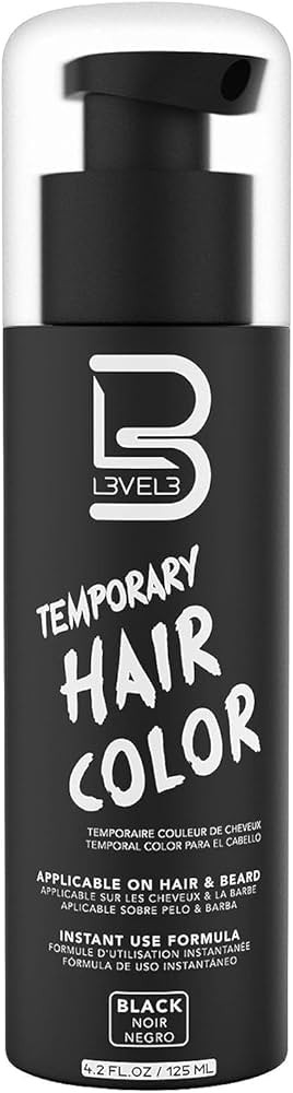LEVEL3 TEMPORARY HAIR COLOR BLACK