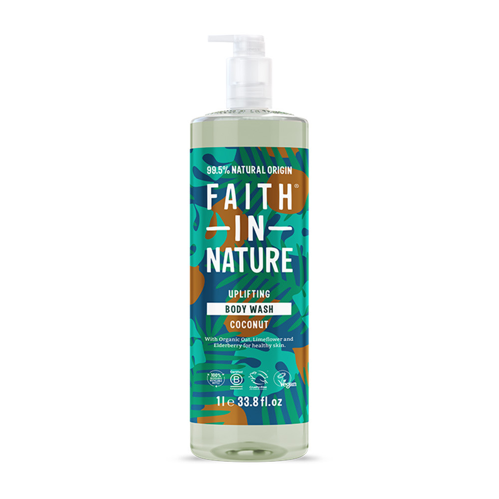 FAITH IN NATURE UPLIFTING BODY WASH COCONUT 1000ML