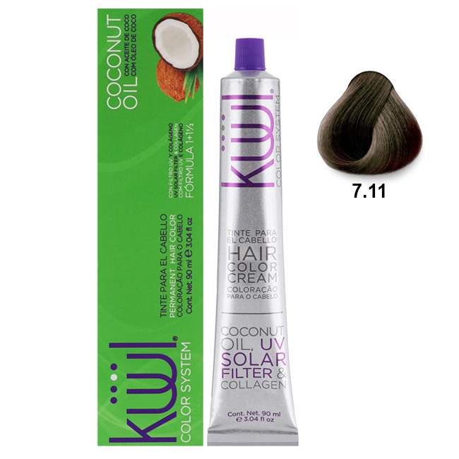 TINTE KUUL 7.11 RUBI0 CENIZO INTENSO 3OZ