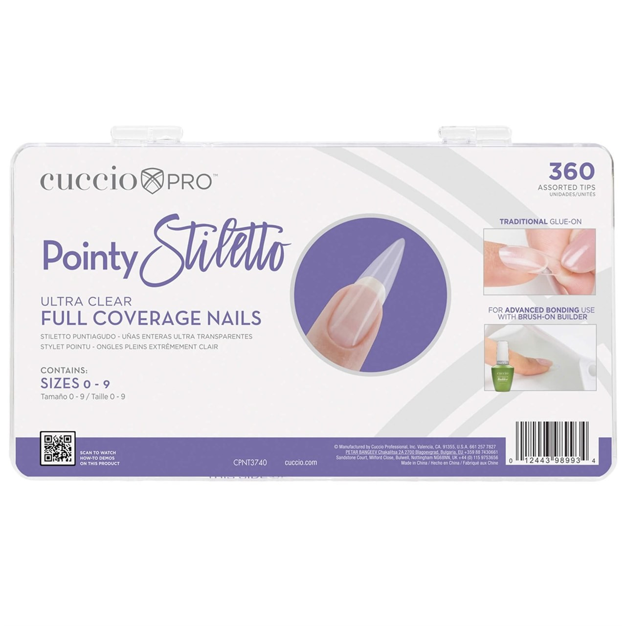 CUCCIO PRO POINTY STILETTO ULTRA CLEAR FULL COVERAGE PK360