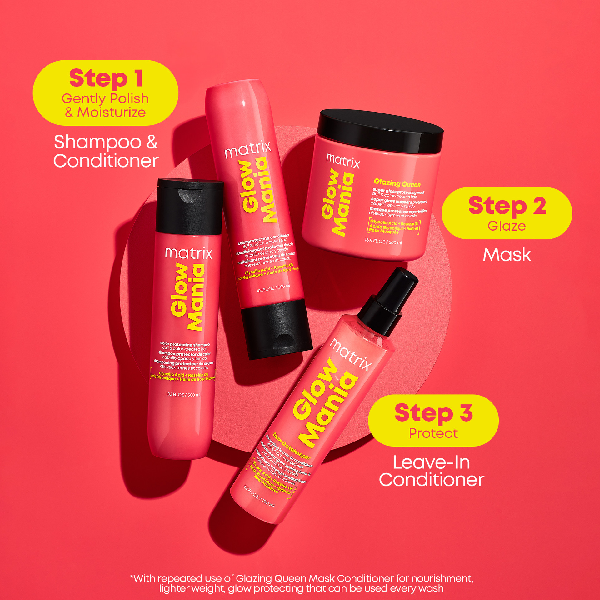 MATRIX GLOW MANIA SHAMPOO 33.8OZ