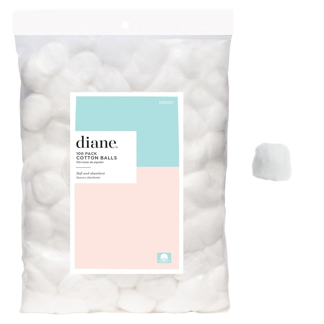 DIANE COTTON BALLS PK100 #DEE051