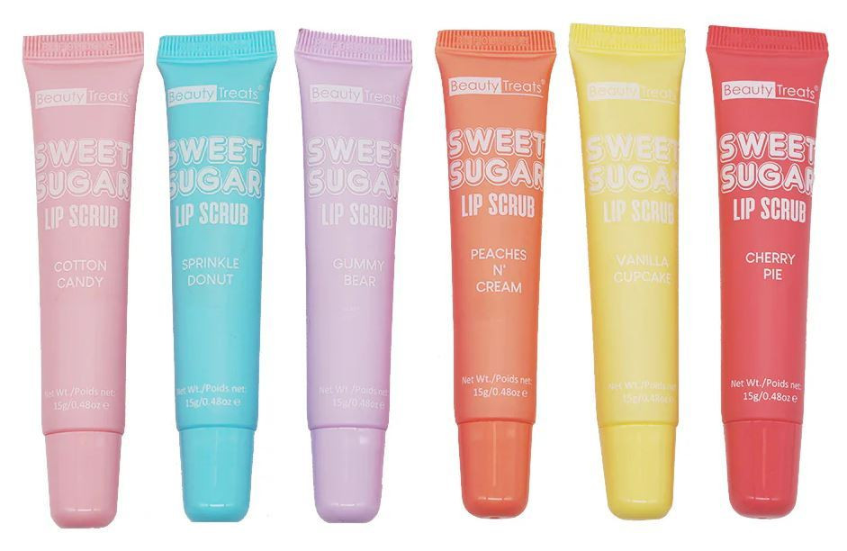 BEAUTY TREATS SWEET SUGAR LIP SCRUB ASSORTED C/U