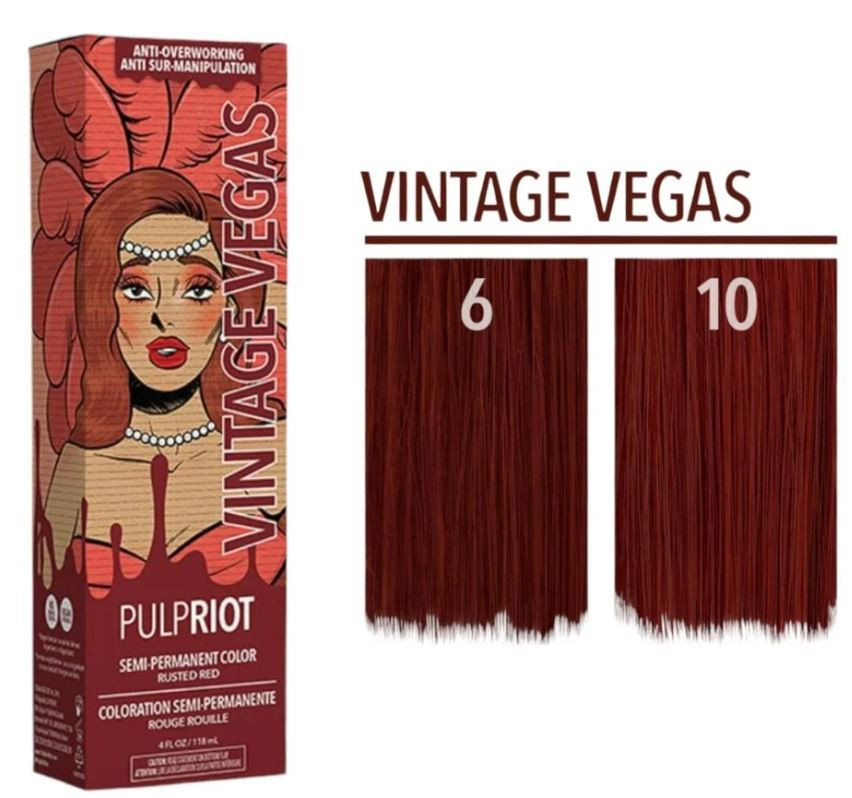 PULPRIOT SEMI-PERMANENT
HAIR COLOR VITANGE VEGAS 4OZ