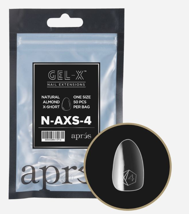 GEL-X NATURAL ALMOND EXTRA SHORT REFILL #4