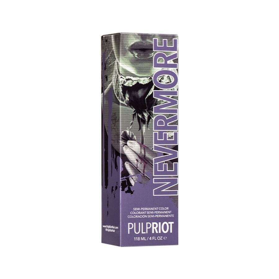 PULPRIOT SEMI-PERMANENT
HAIR COLOR NEVERMORE 4 OZ