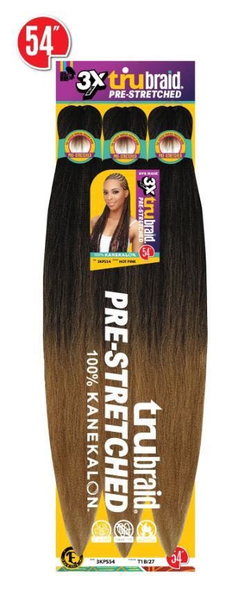 EXTENSION 3X TRUBRAID PRE-STRETCHED KANEKALON 54" #T30-27