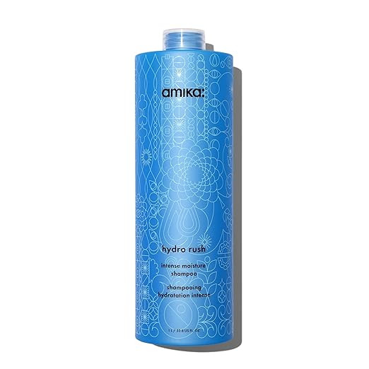 AMIKA HYDRO RUSH INTENSE MOISTURE SHAMPOO WITH HYALURONIC ACID LITER