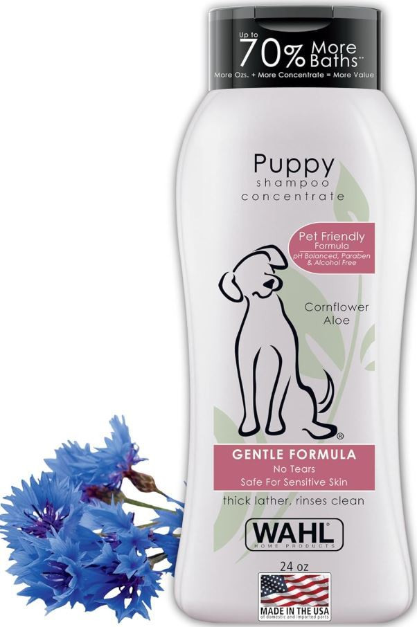 WAHL PUPPY PET SHAMPOO CONFLOWER & ALOE 24OZ