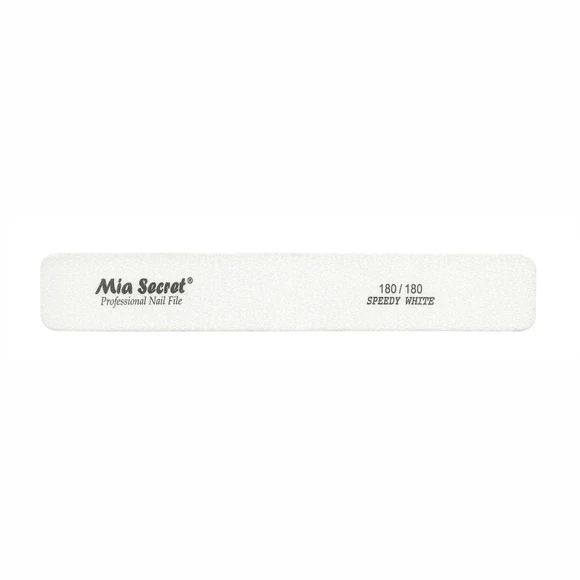 MIA SECRET WHITE JUMBO NAIL FILE 180/180 BLUE CENTER