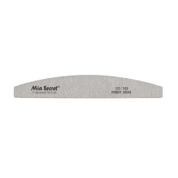MIA SECRET ZEBRA HALFMOON NAIL FILE 100/100 PINK CENTER