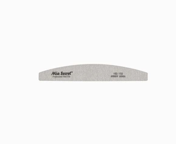 MIA SECRET ZEBRA HALFMOON NAIL FILE 150/150 GREEN CENTER