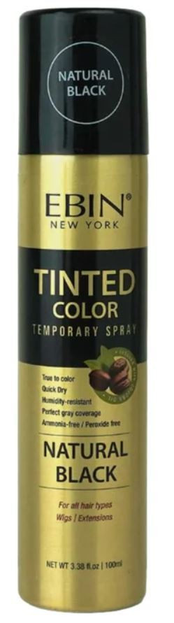 EBIN TINTE COLOR SPRAY NATURAL BLACK 3.38OZ