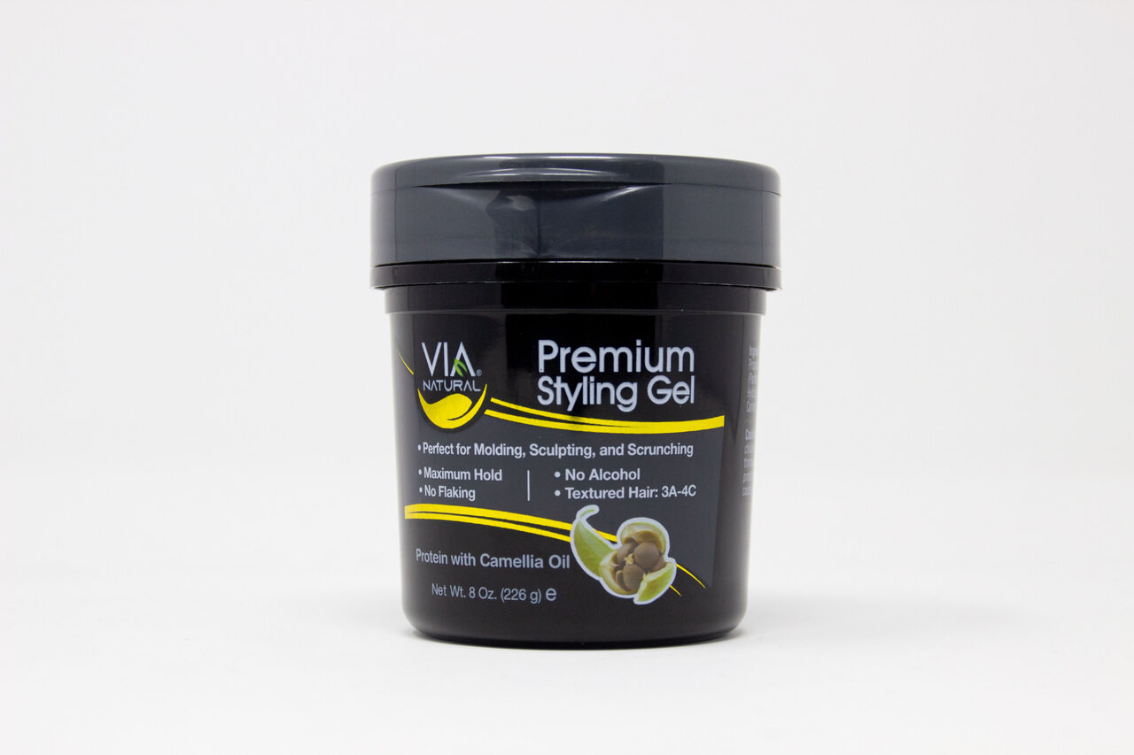 VIA STYLING GEL BLACK PROTEIN 8OZ.