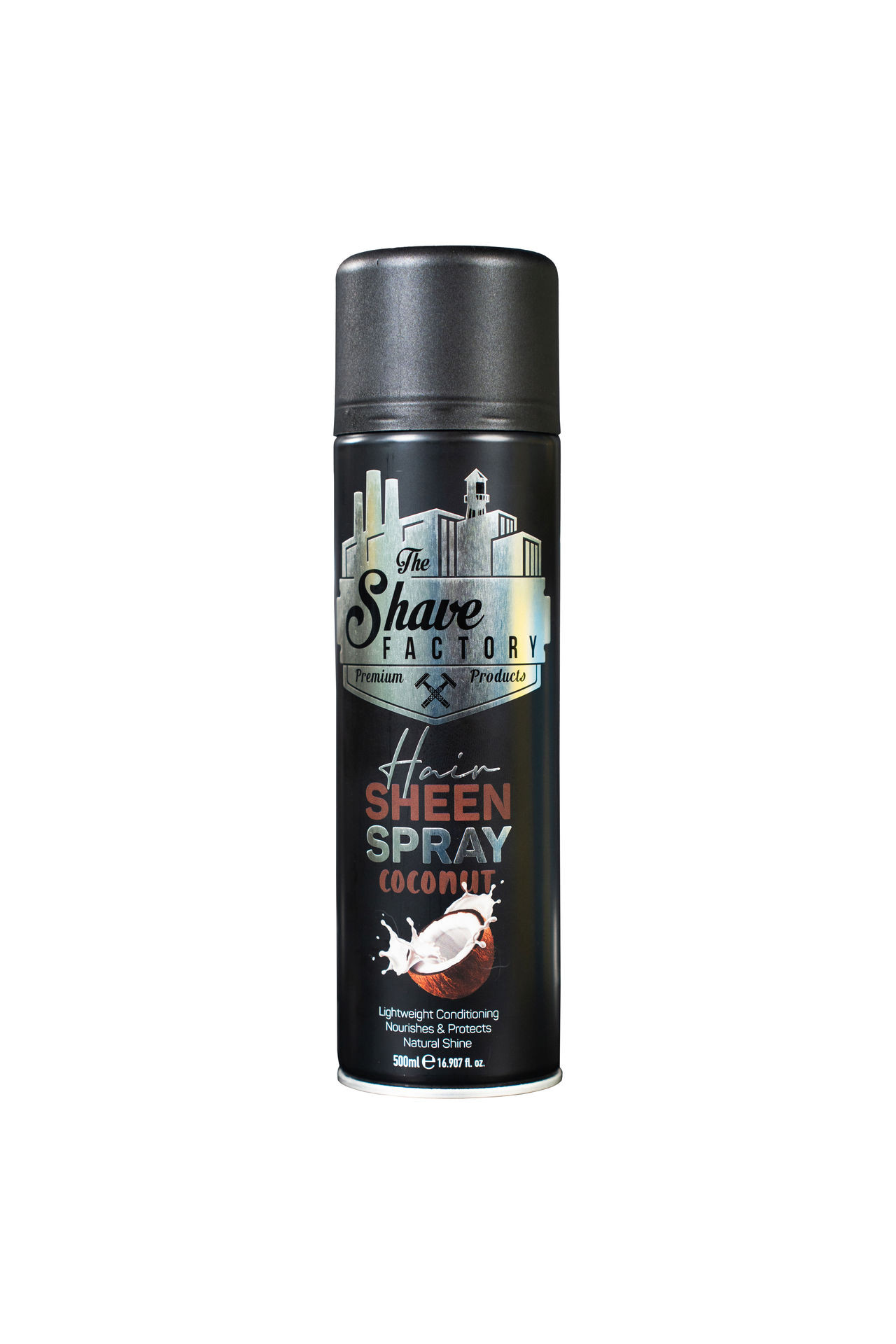 THE SHAVE FACTORY HAIR SHEEN SPRAY 500 ML COCONUT