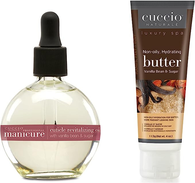 CUCCIO HYDRATION ESSENTIALS BUTTER & CUTICLE OIL VANILLA