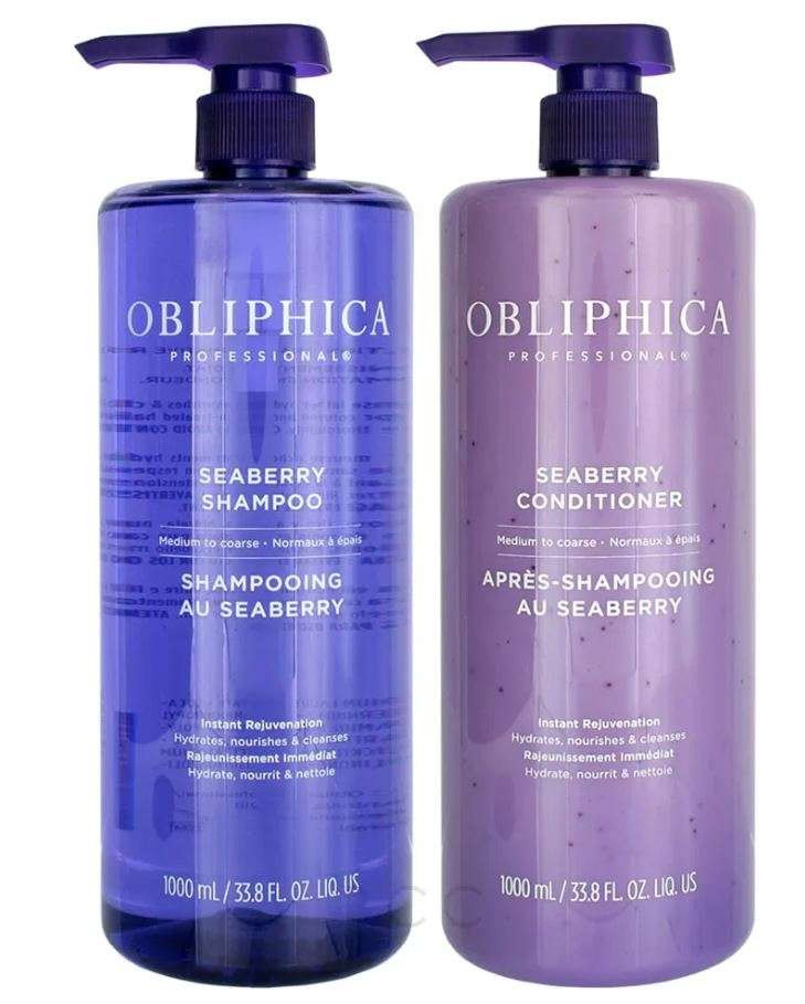 OBLIPHICA SEABERRY SHAMPOO & CONDITIONER LITER MEDIUM COARSE