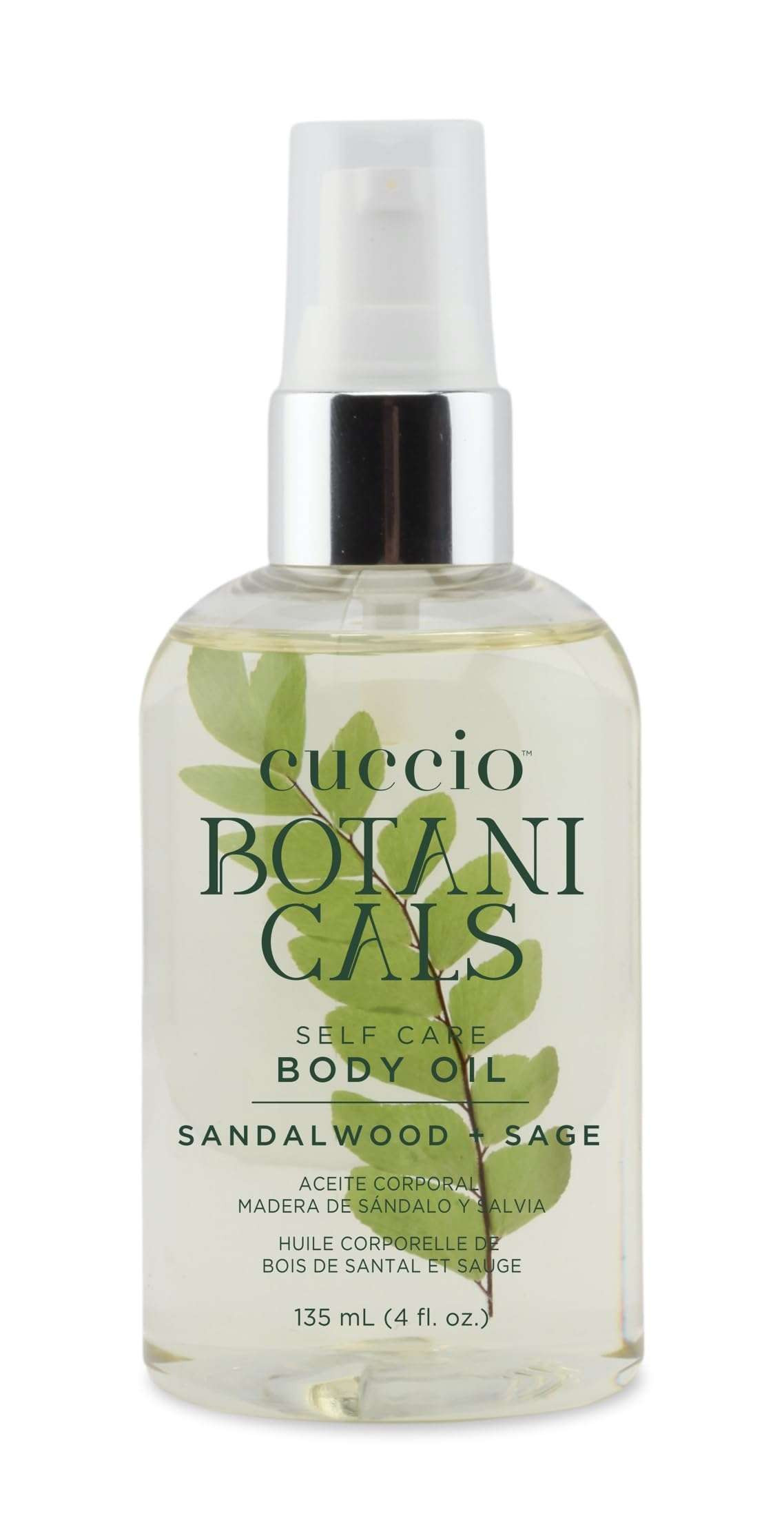 CUCCIO BOTANICAL BODY OIL SANDALWOOD & SAGE 4OZ