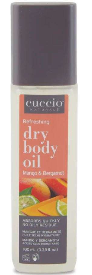 CUCCIO DRY BODY OIL MANGO & BERGAMONT 3.38 OZ