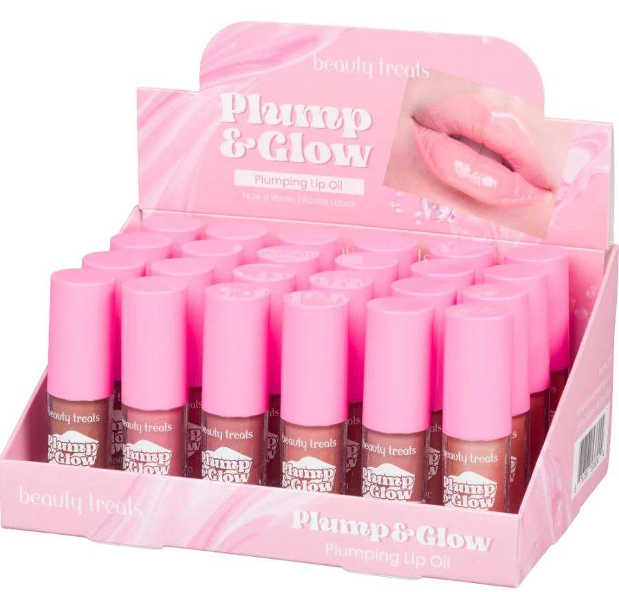 BEAUTY TREATS PLIMP & GLOW PLUMPING LIP OIL ASSORTED C/U