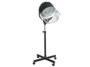 SECADORA DE CABELLO CON STAND PROFESIONAL NEGRA