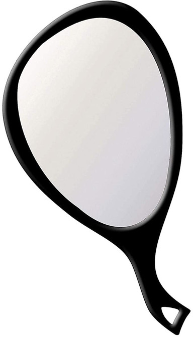 BURMAX SINGLE-SIDED HAND HELD MIRROR 20 OZ.