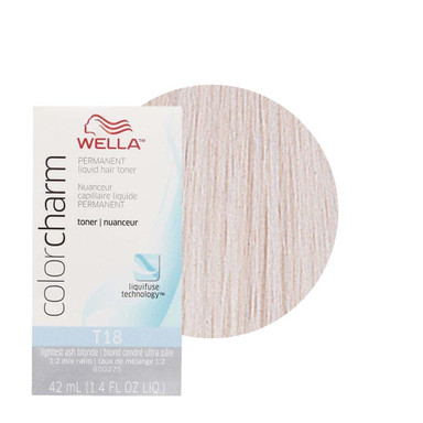TINTE WELLA COLOR CHARM LIQUID TONER LIGHTEST ASH BLONDE T18