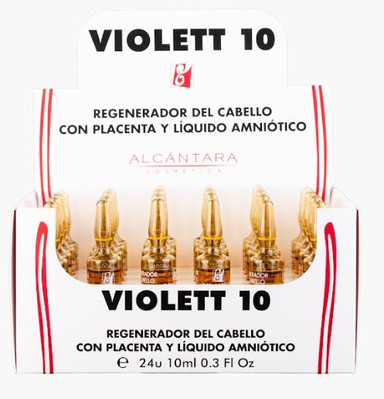 ALCANTARA COSMETICA VIOLETT 10 TONICO CAPILAR CON PLACENTA Y LIQUIDO AMNIOTICO .15 OZ (1 AMPULA)