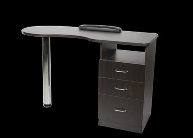 MESA PARA TECNICA DE UÑAS MARRON OSCURO