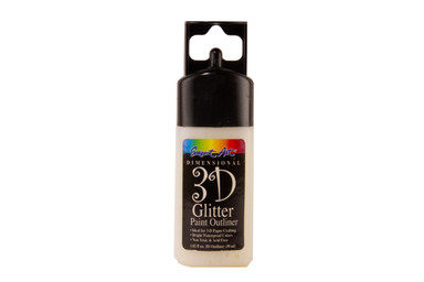 3D GLITTER PAINT OUTLINER SILVER GLITTER 1 OZ