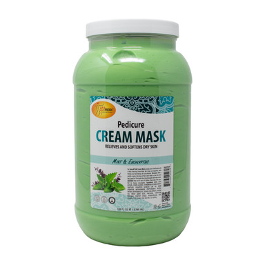 SPA REDI PEDI CREAM MASK MINT & EUCALYPTUS RELIEVES AND SOFTNESS DRY SKIN 1 GALÓN