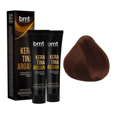 BMT TINTE KERATINA ARGAN 
 RUBIO OSCURO COBRE 6.4