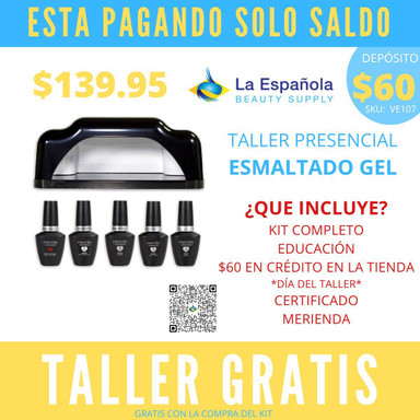 ESMALTE EN GEL VENEER KIT CON LAMPARA