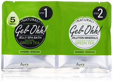 ARVY BEAUTY GEL-OHH! NATURAL JELLY SPA BATH GREEN TE #1 Y #2