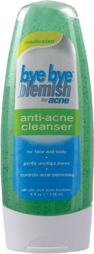 BYE BYE BLEMISH ANTI-ACNE CLEANSER MEDICATED FOR FACE AND BODY 8 OZ