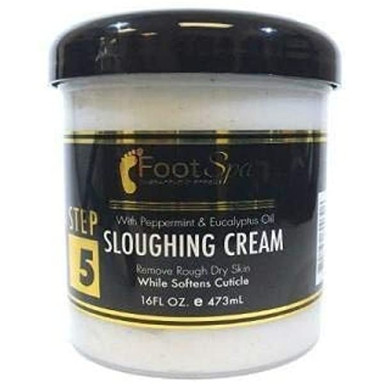 FOOT SPA SLOUGHING CREAM WITH PEPERMINT & EUCALYPTUS OIL STEP 5 REMOVES ROUGH DRY SKIN 16 OZ
