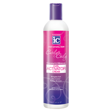 IC CURLY & COILY CURL ACTIVATOR CREAM 12.5 OZ Bottle