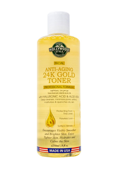 HOLLYWOOD ANTI-AGING 24K GOLD TONER 200ML