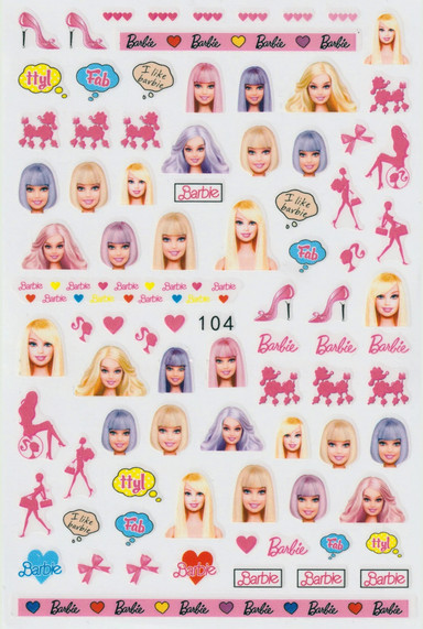 CALCOMANIA BARBIE 104