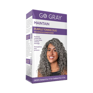 GO GRAY PURPLE TONING DUO SHAMPOO & CONDITIONER