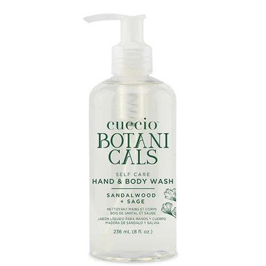 CUCCIO BOTANICAL HAND & BODY WASH SANDALWOOD + SAGE 8 OZ
