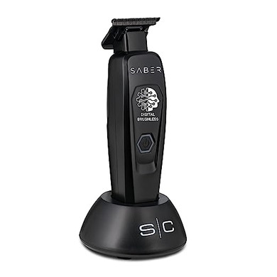 STYLECRAFT SABER PROFESSIONAL FULL METAL BODY DIGITAL BRUSHLESS MOTOR CORDLESS HAIR TRIMMER BLACK