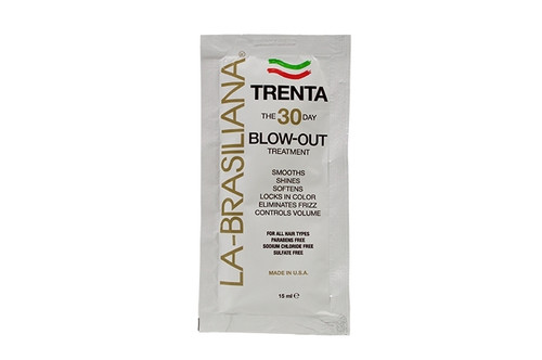 LA BRASILIANA TRENTA THE 30 DAY BLOW-OUT TREATMENT SMOOTHS SHINES SOFTNESS .5 OZ