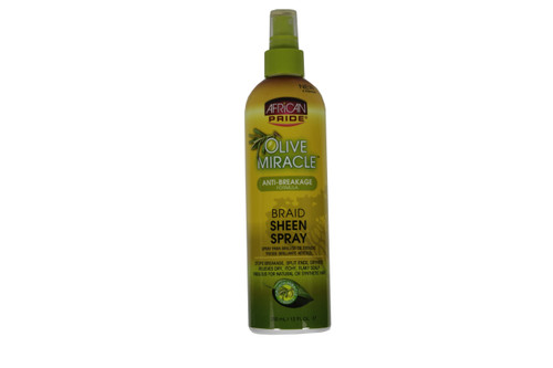 AFRICAN PRIDE OLIVE MIRACLE ANTI-BREAKAGE BRAID SHEEN SPRAY 12 OZ OLI