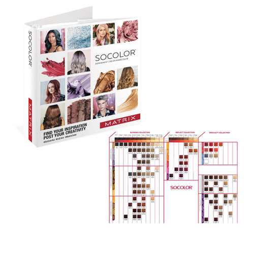 tabla de colores de matriz para el cabello