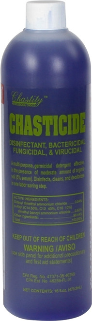 CHASTICIDE DISNFECTANT BACTERICIDAL FUNGICIDAL & VIRUCIDAL 16 OZ