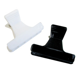 SOFT'N STYLE BUTTERFLY CLAMPS SMALL BLACK & WHITE 185B