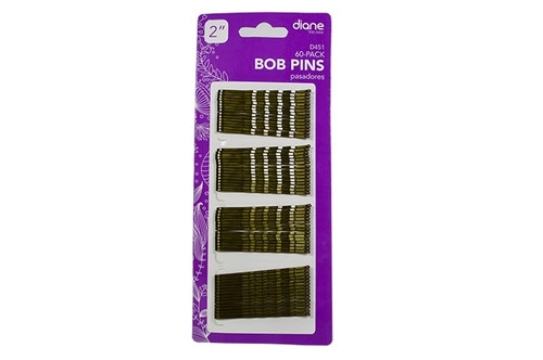 DIANE FROMM BOB PINS 60 PACK 2" BROWN #D451