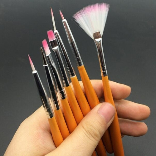 PINCEL DISENO KIT 7 DORADO