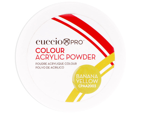 COLOR ACRYLIC POWDER BANANA YELLOW 1.6 OZ
